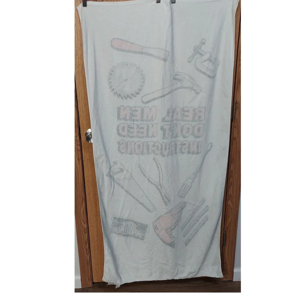 Vtg Home Improvement Beach Towel 58
